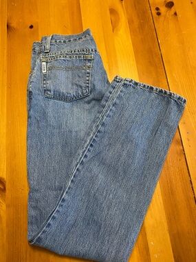 Cinch Blue Denim Jeans with Yellow Stitching